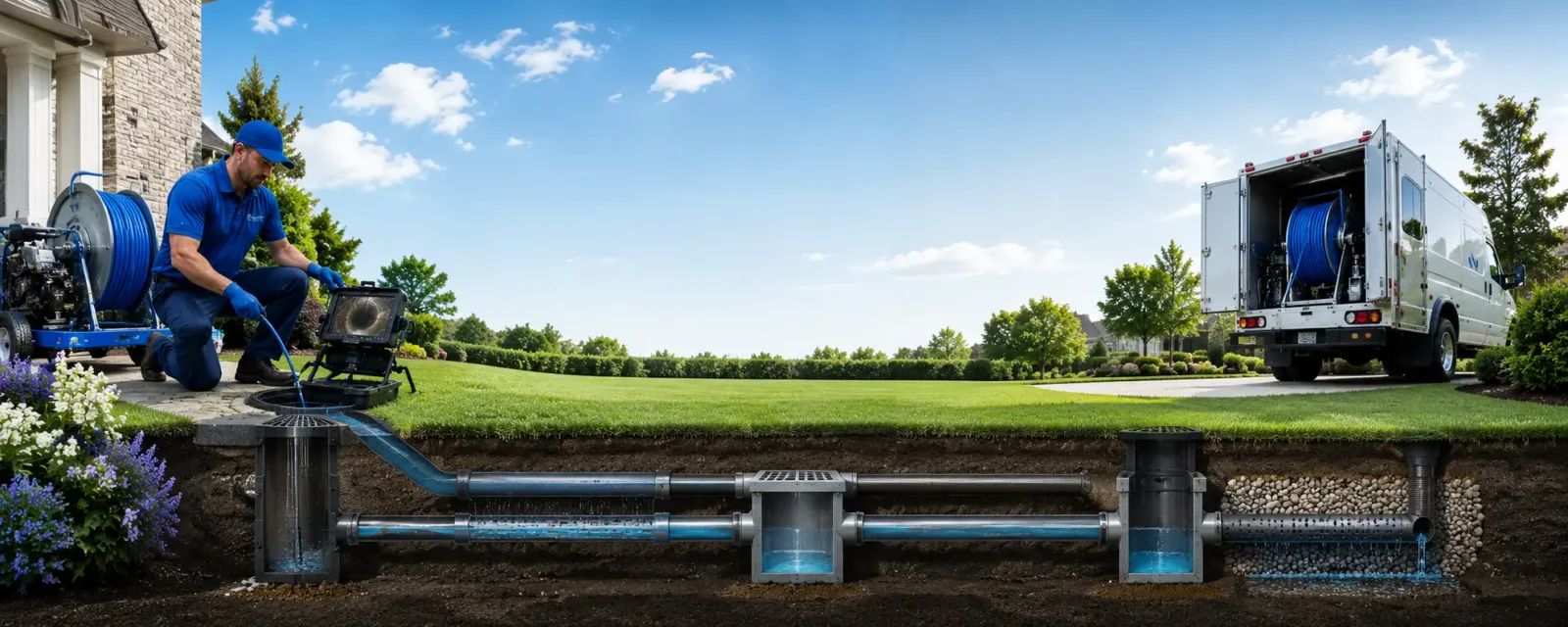 Outdoor drain cleaning information for Peachtree Corners, GA